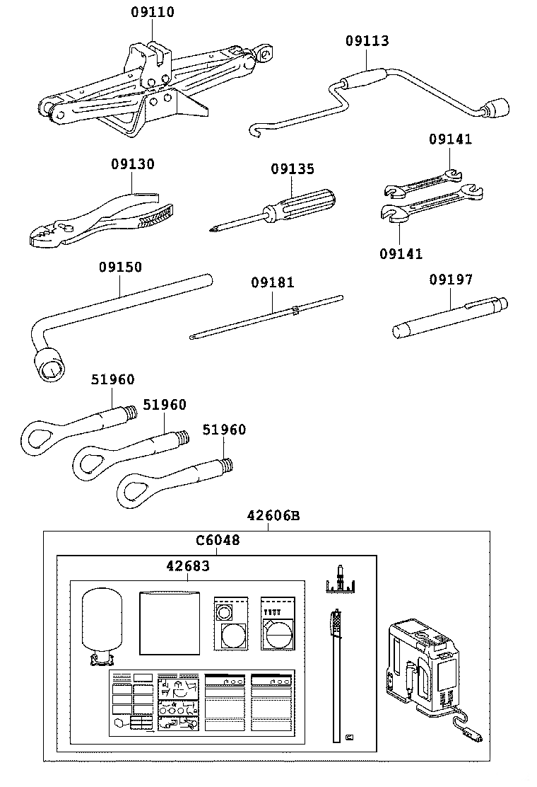  LS600H 600HL |  STANDARD TOOL