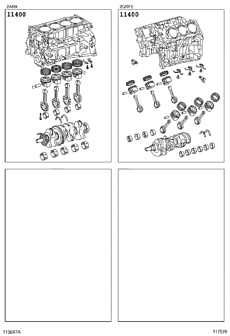  ES250 350 300H |  SHORT BLOCK ASSEMBLY