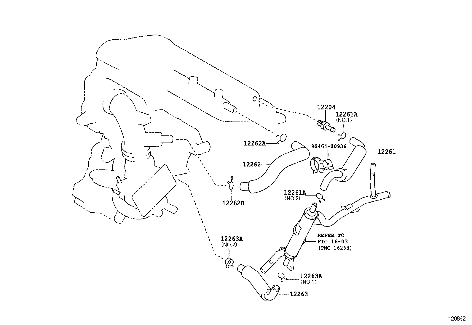  YARIS HYBRID FRP |  VENTILATION HOSE