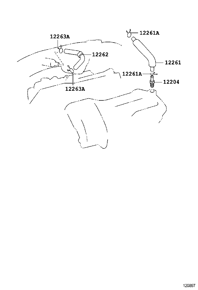  IS250 300H |  VENTILATION HOSE