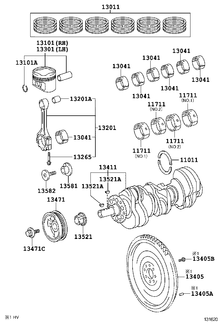  GS GS HYBRID |  CRANKSHAFT PISTON