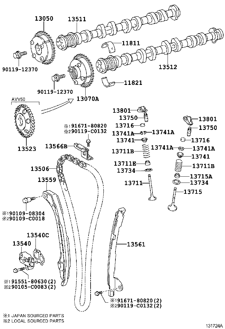  CAMRY HYBRID |  CAMSHAFT VALVE