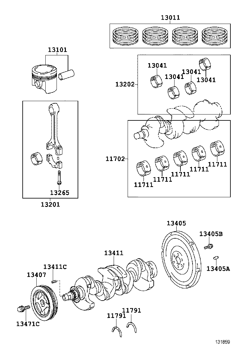  YARIS HYBRID FRP |  CRANKSHAFT PISTON