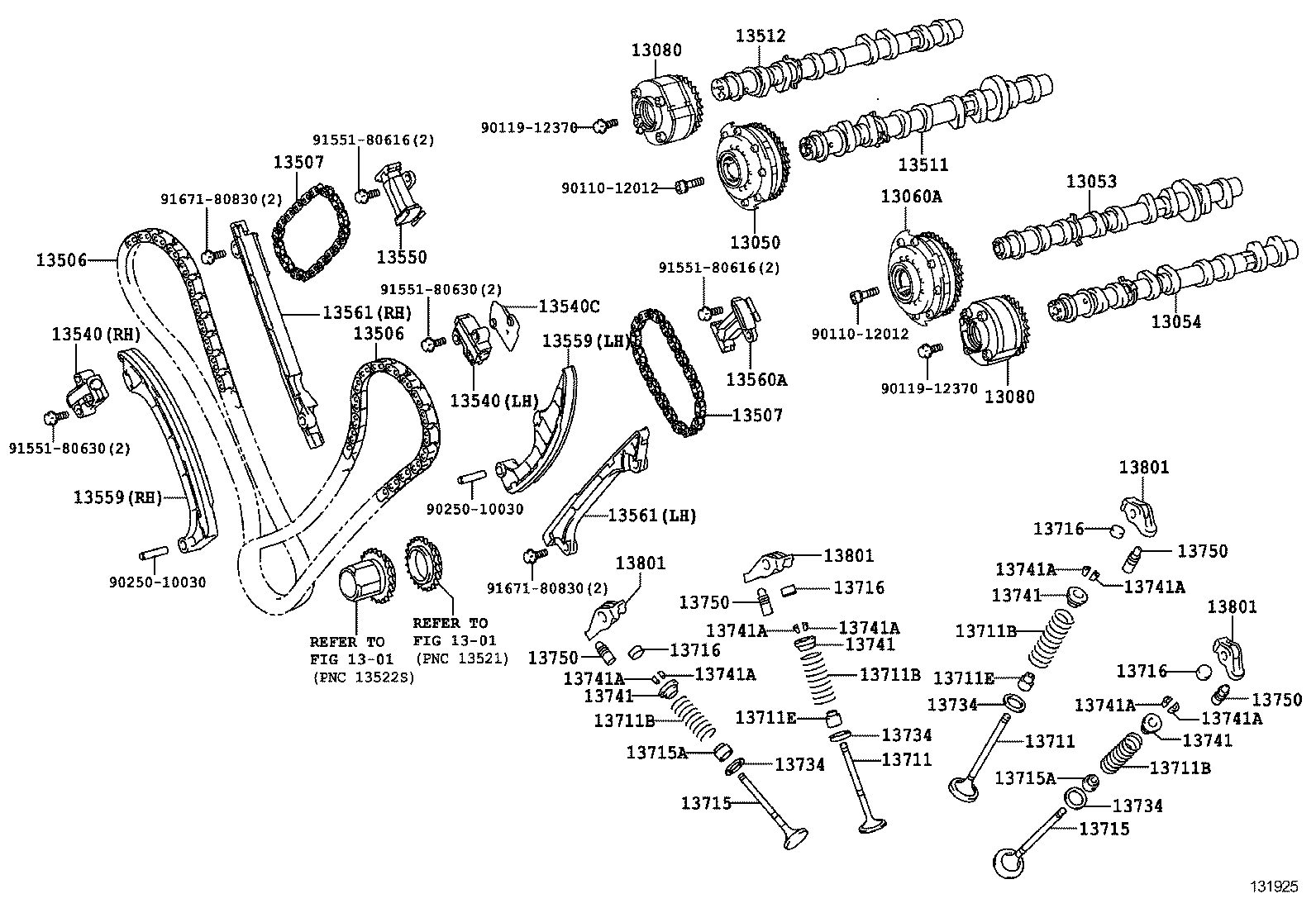  LS600H 600HL |  CAMSHAFT VALVE