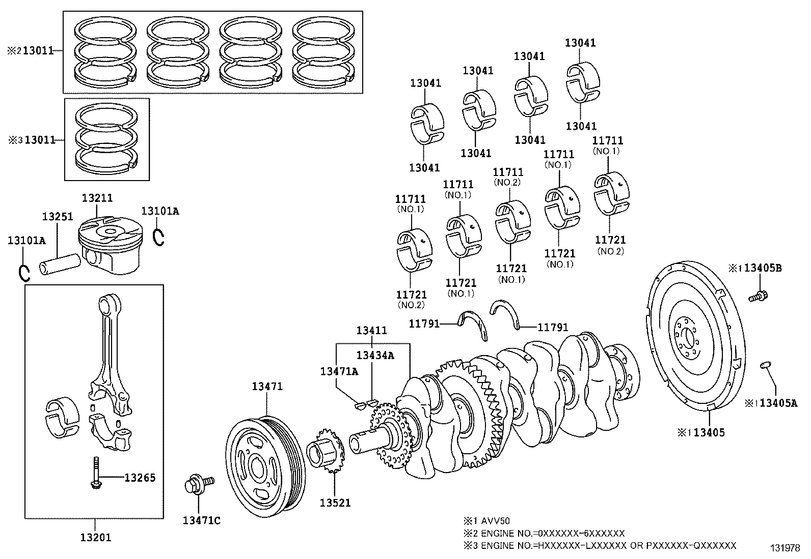  CAMRY HYBRID |  CRANKSHAFT PISTON