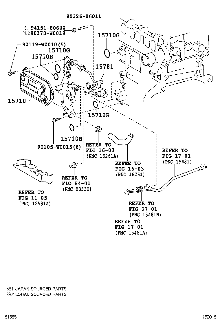  VERSO |  ENGINE OIL COOLER
