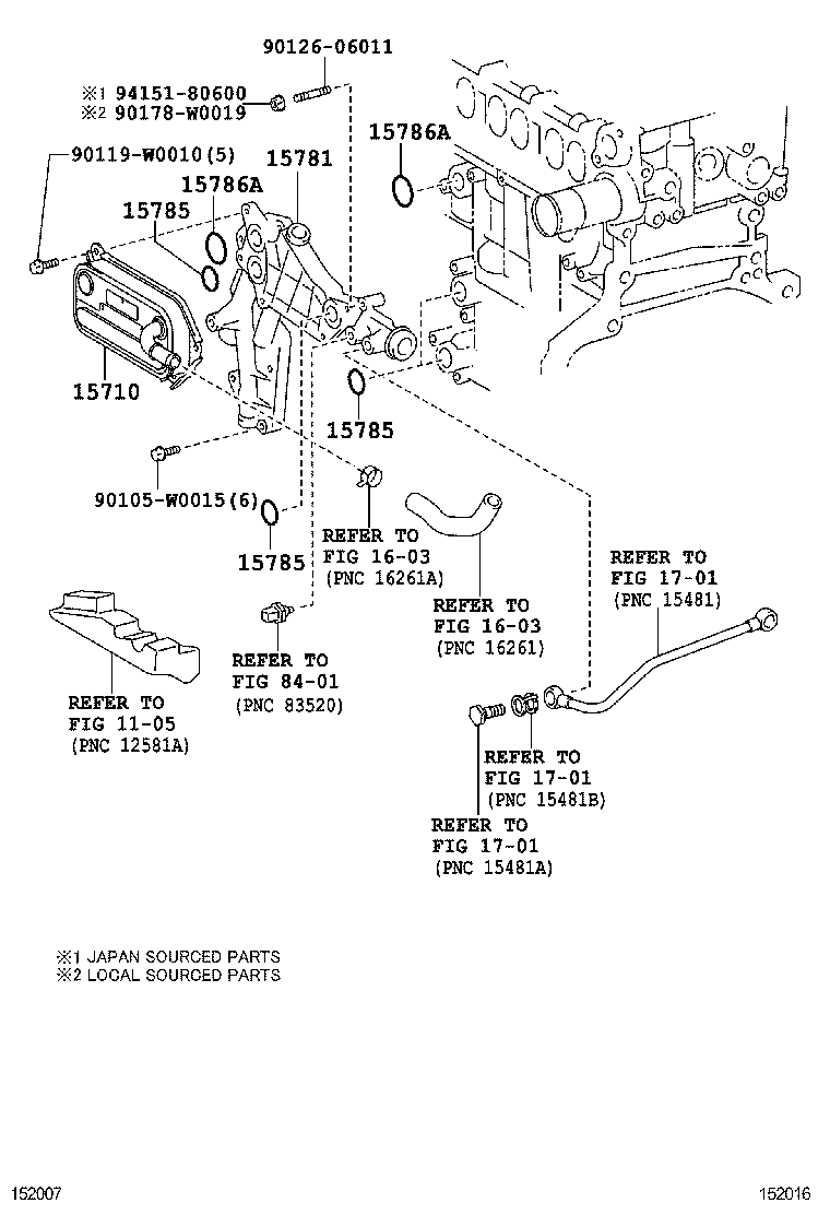  VERSO |  ENGINE OIL COOLER