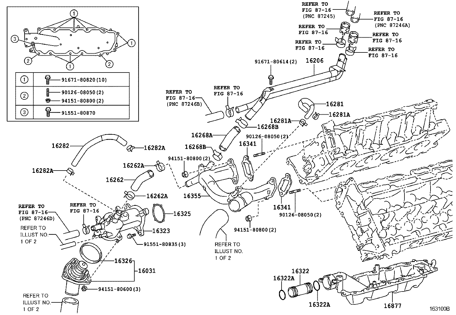  LS600H 600HL |  RADIATOR WATER OUTLET