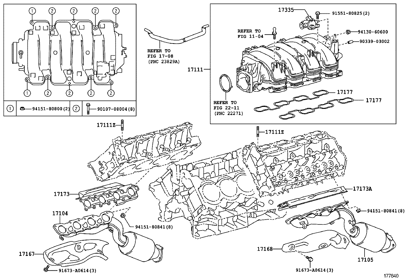  LS460 460L |  MANIFOLD