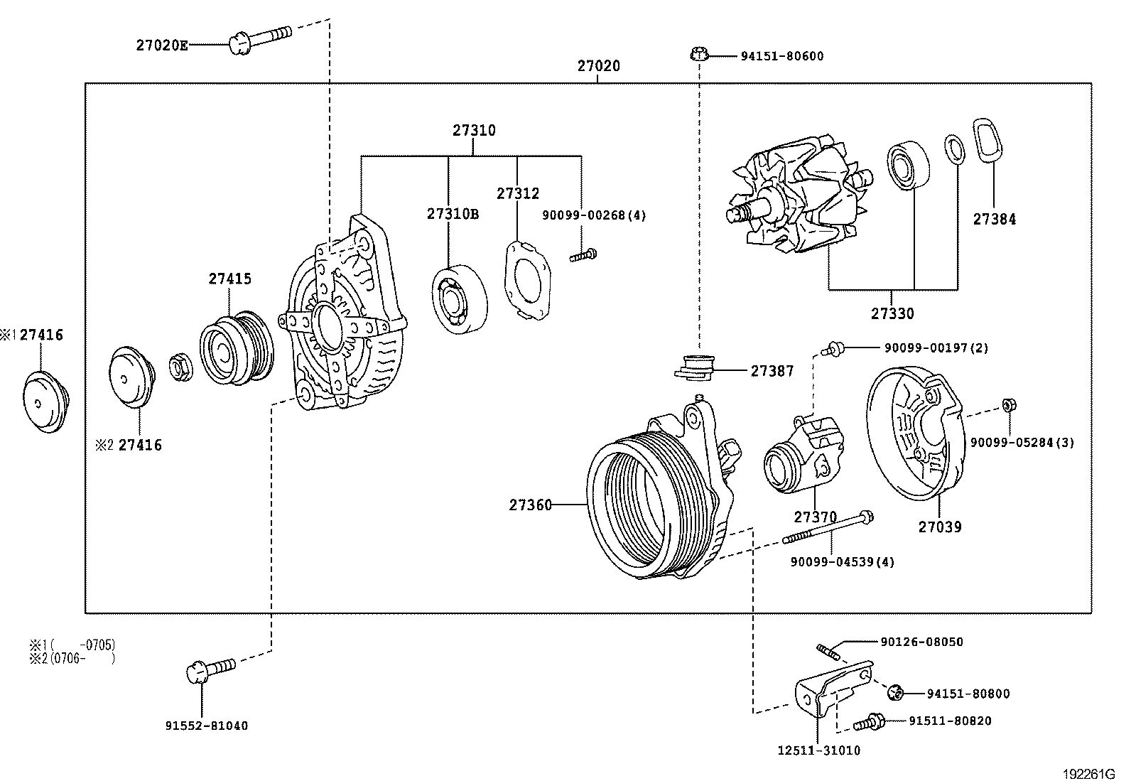  IS250 350 2 D |  ALTERNATOR