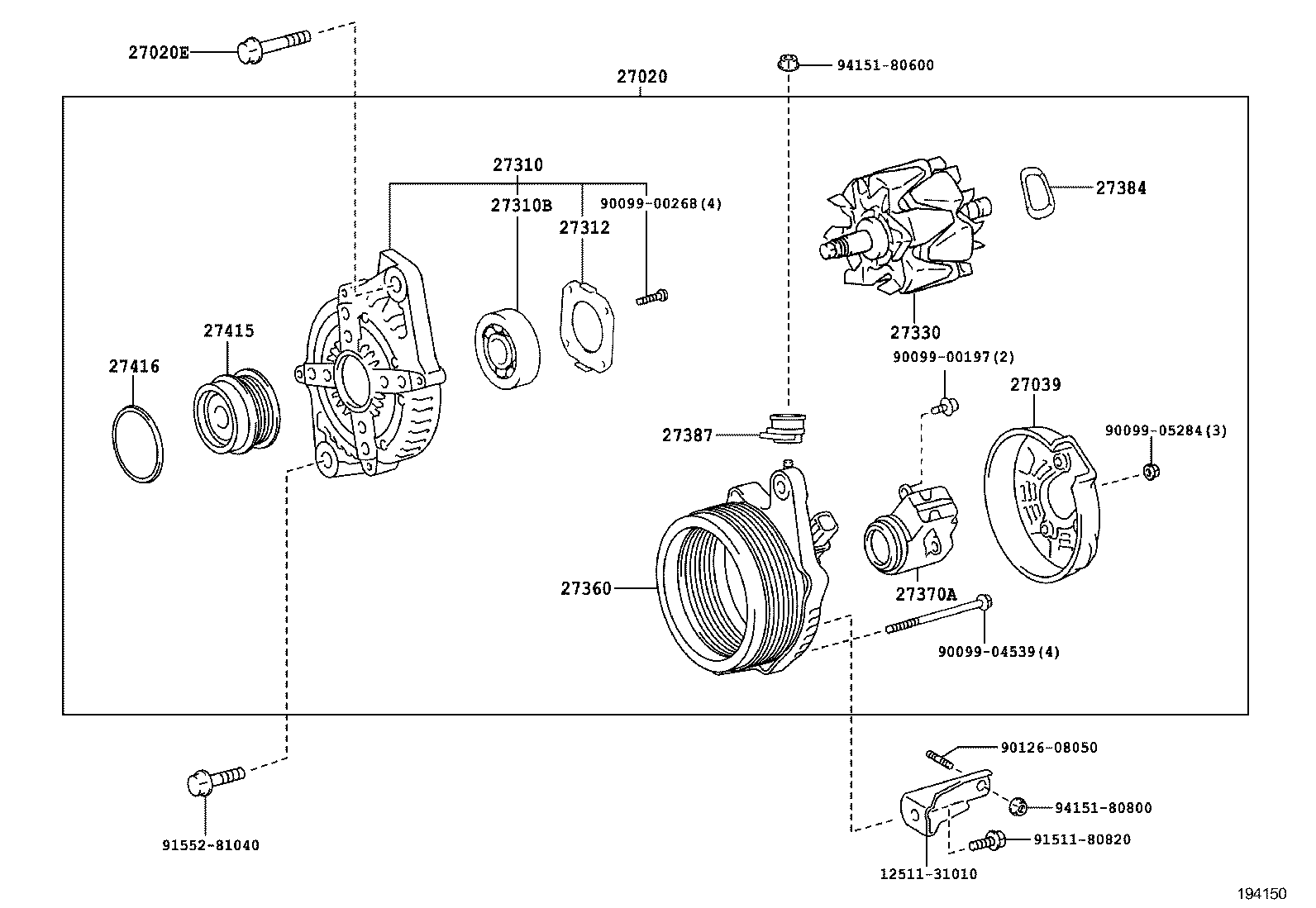  IS250 300H |  ALTERNATOR