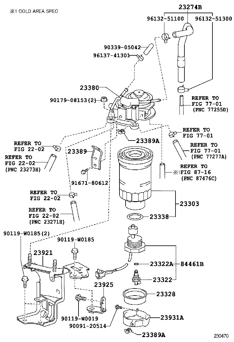  AURIS COROLLA |  FUEL FILTER