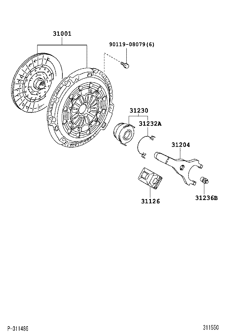  RAV4 |  CLUTCH RELEASE FORK