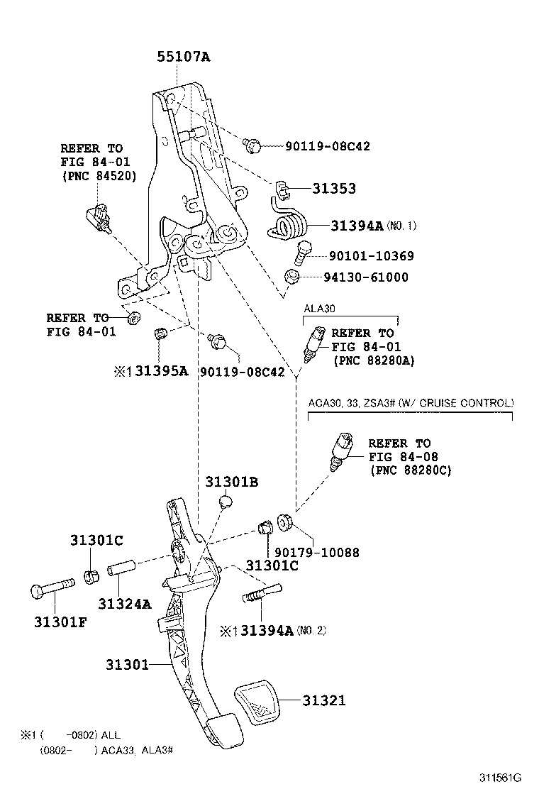  RAV4 |  CLUTCH PEDAL FLEXIBLE HOSE