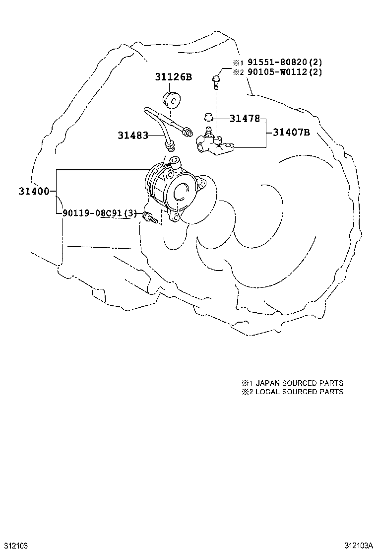  VERSO |  CLUTCH RELEASE CYLINDER