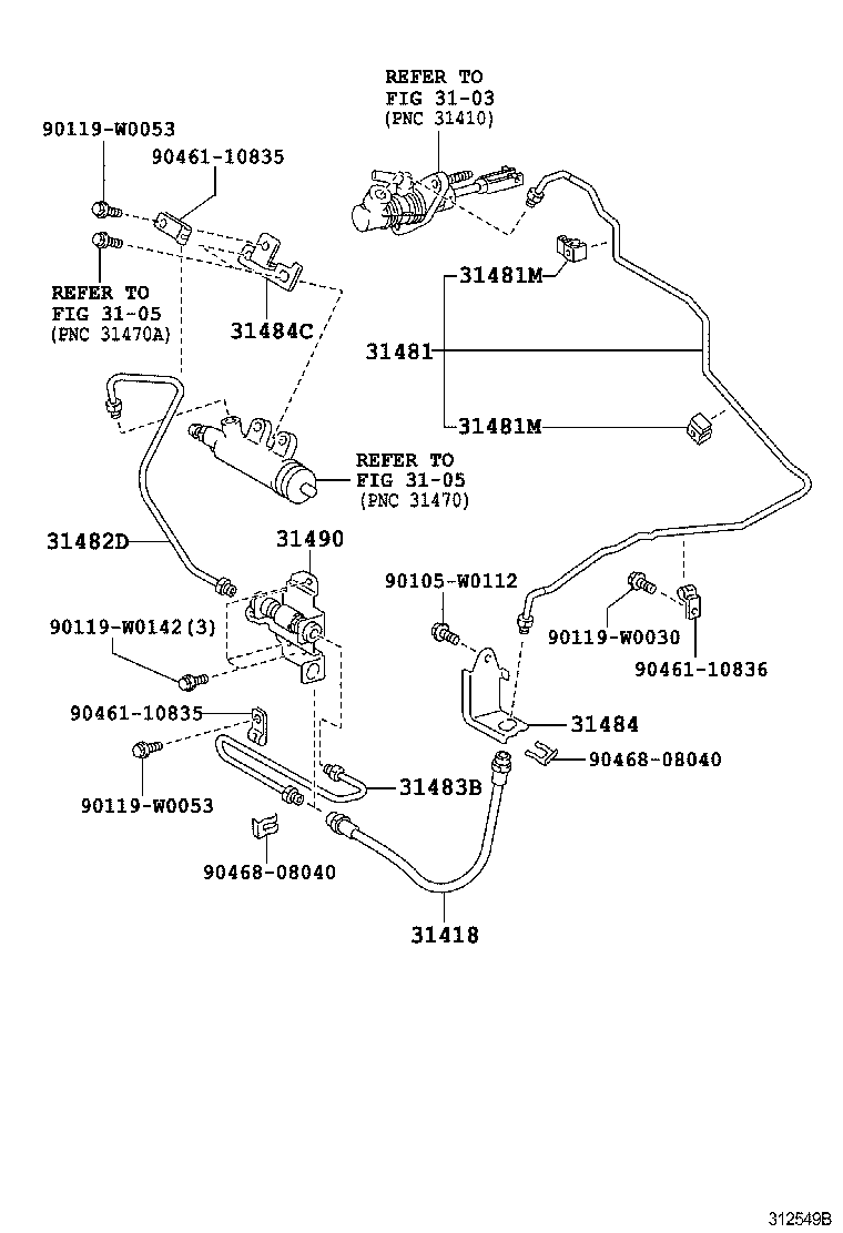  VERSO |  CLUTCH PEDAL FLEXIBLE HOSE