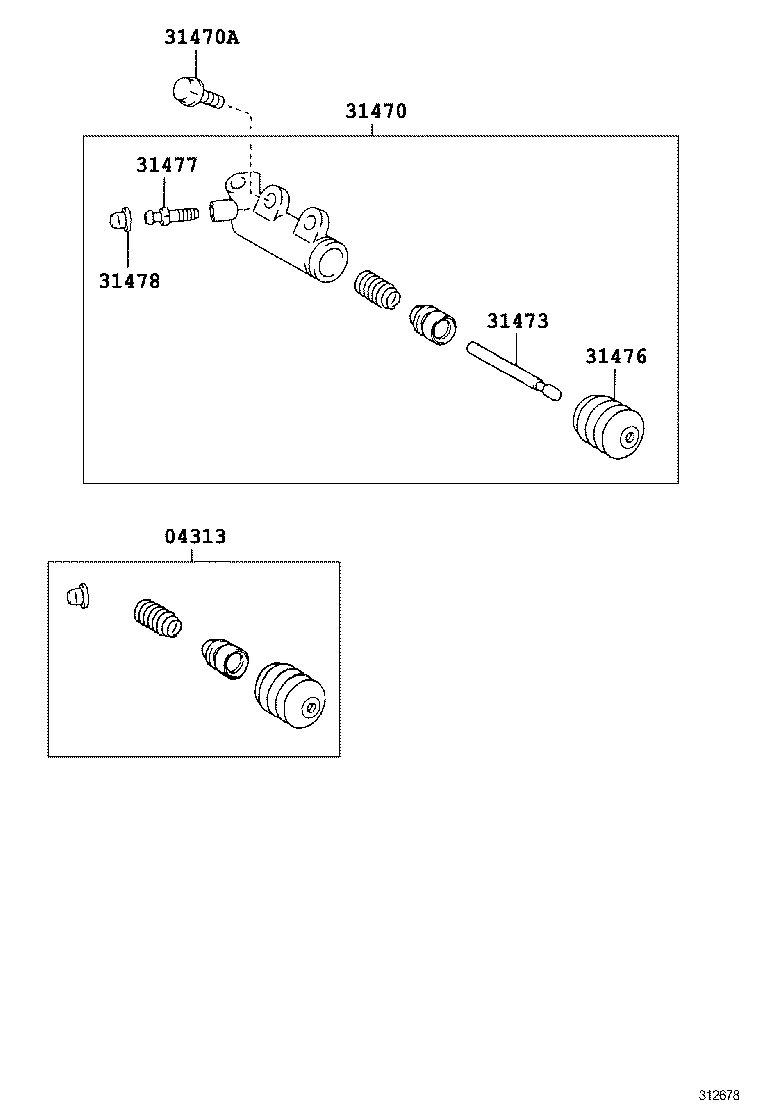  RAV4 |  CLUTCH RELEASE CYLINDER