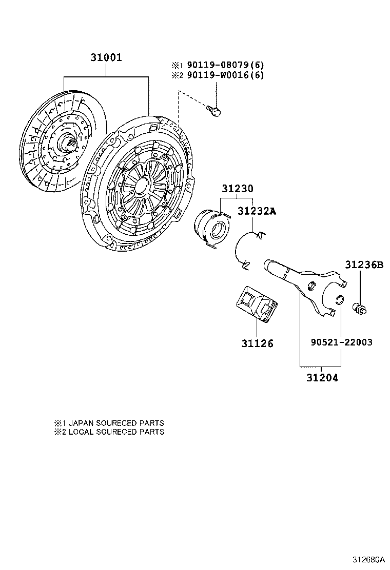  RAV4 |  CLUTCH RELEASE FORK