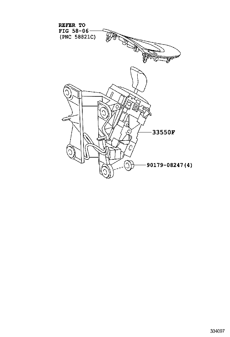  AURIS HYBRID |  SHIFT LEVER RETAINER