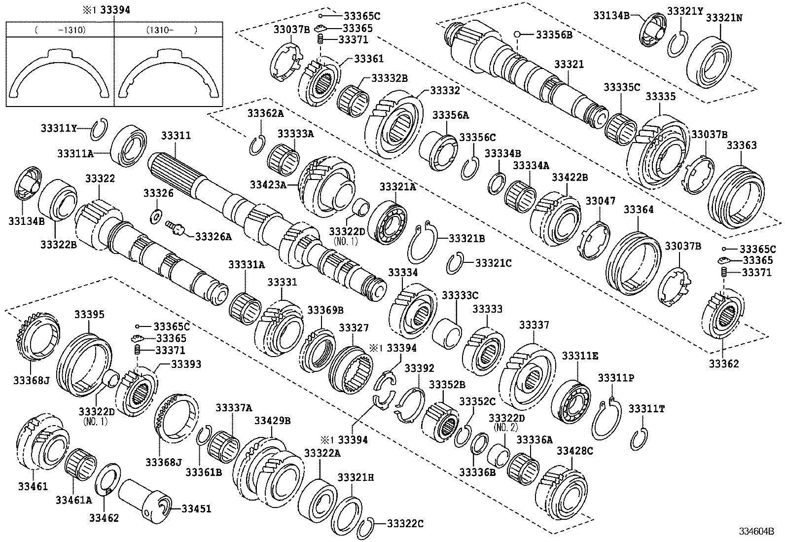  AURIS HYBRID UKP |  TRANSMISSION GEAR MTM