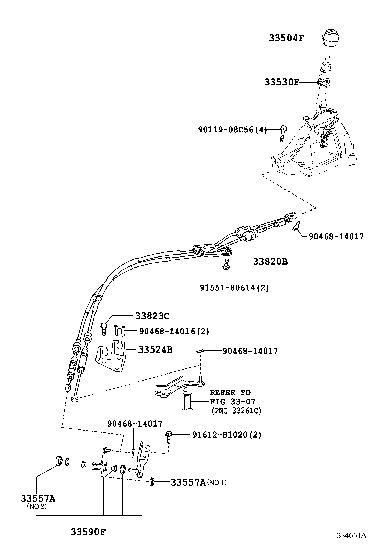  RAV4 |  SHIFT LEVER RETAINER