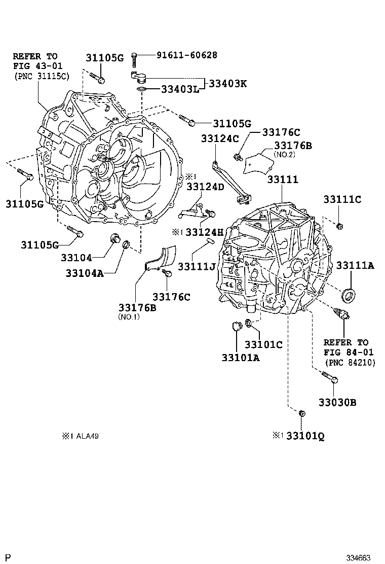  RAV4 |  CLUTCH HOUSING TRANSMISSION CASE MTM