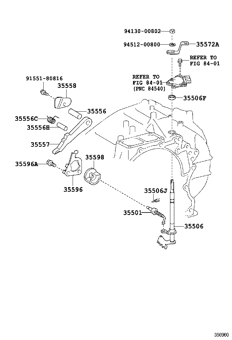  CAMRY HYBRID |  THROTTLE LINK VALVE LEVER ATM