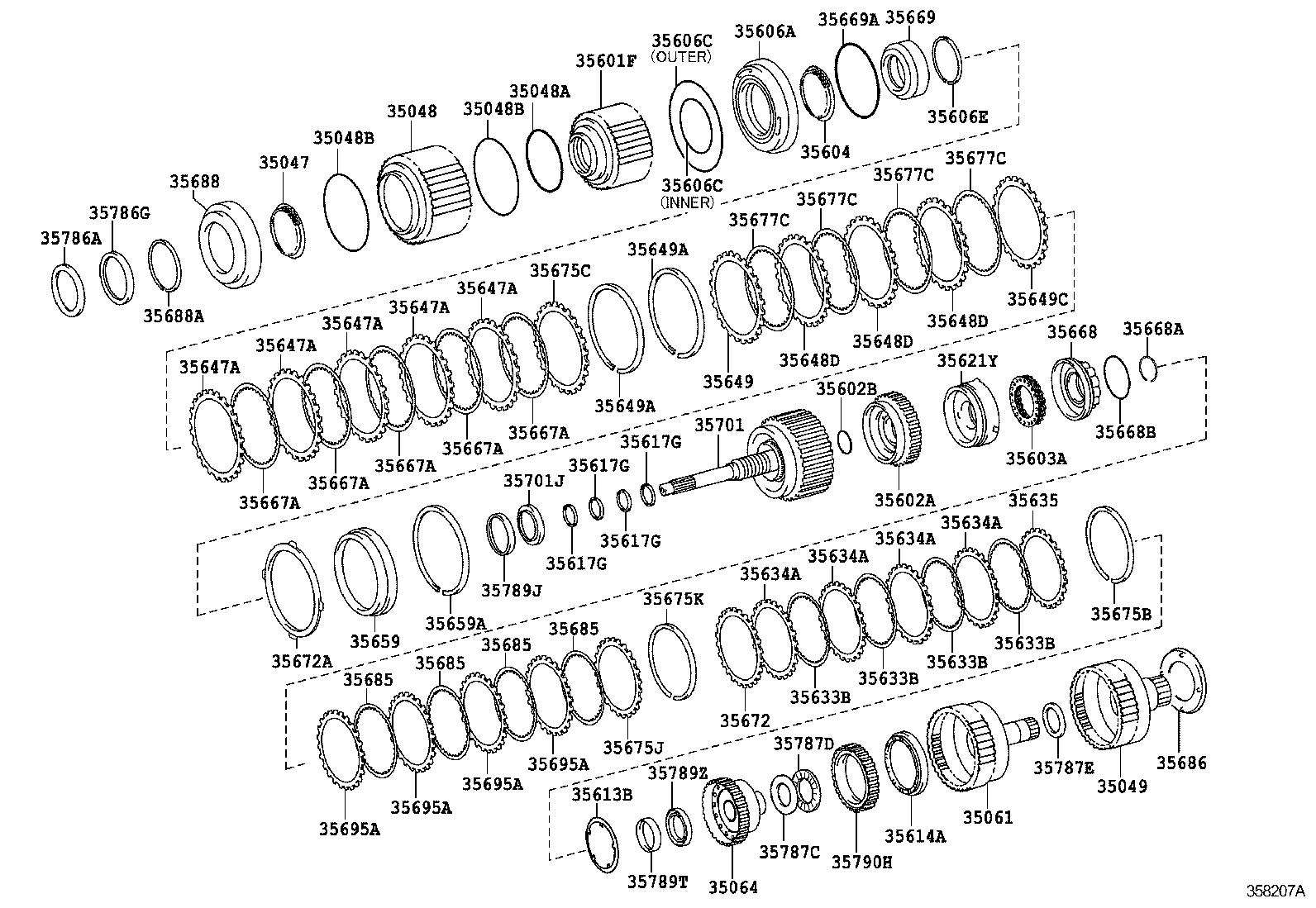  GS GS HYBRID |  BRAKE BAND MULTIPLE DISC CLUTCH ATM