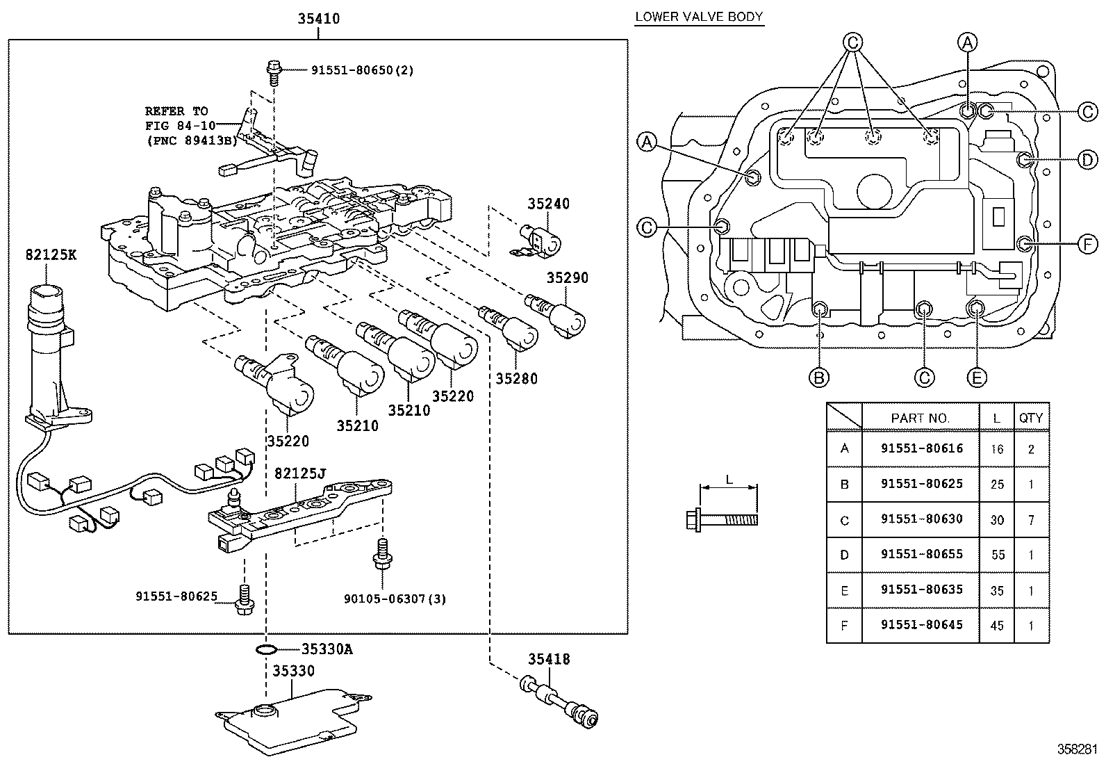 VERSO |  VALVE BODY OIL STRAINER ATM