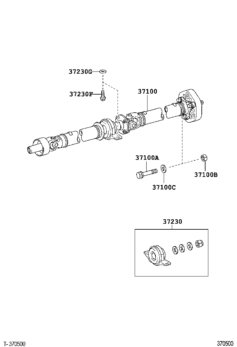  GS GS HYBRID |  PROPELLER SHAFT UNIVERSAL JOINT