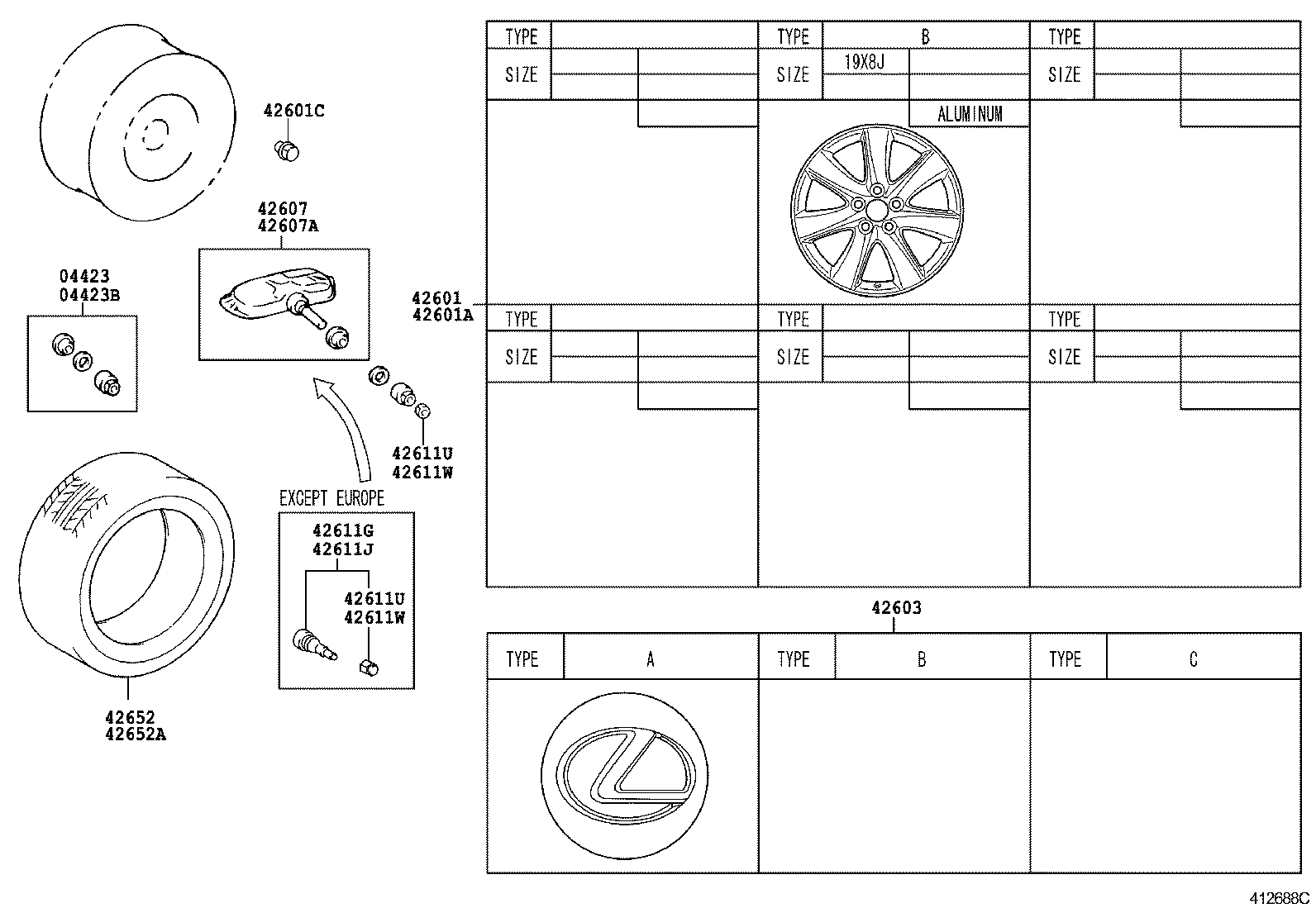  LS600H 600HL |  DISC WHEEL WHEEL CAP