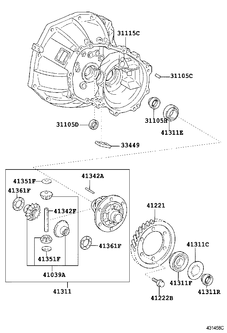  AYGO |  FRONT AXLE HOUSING DIFFERENTIAL