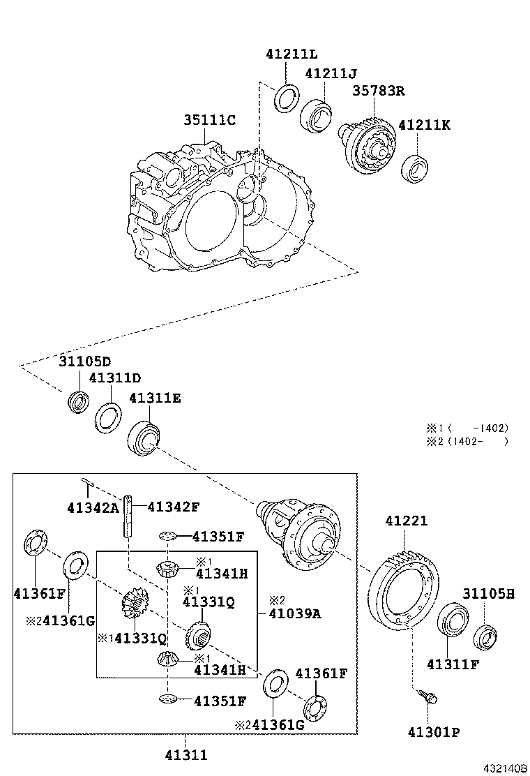  VERSO |  FRONT AXLE HOUSING DIFFERENTIAL