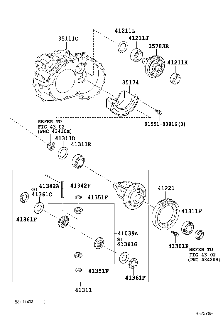  CAMRY HYBRID |  FRONT AXLE HOUSING DIFFERENTIAL