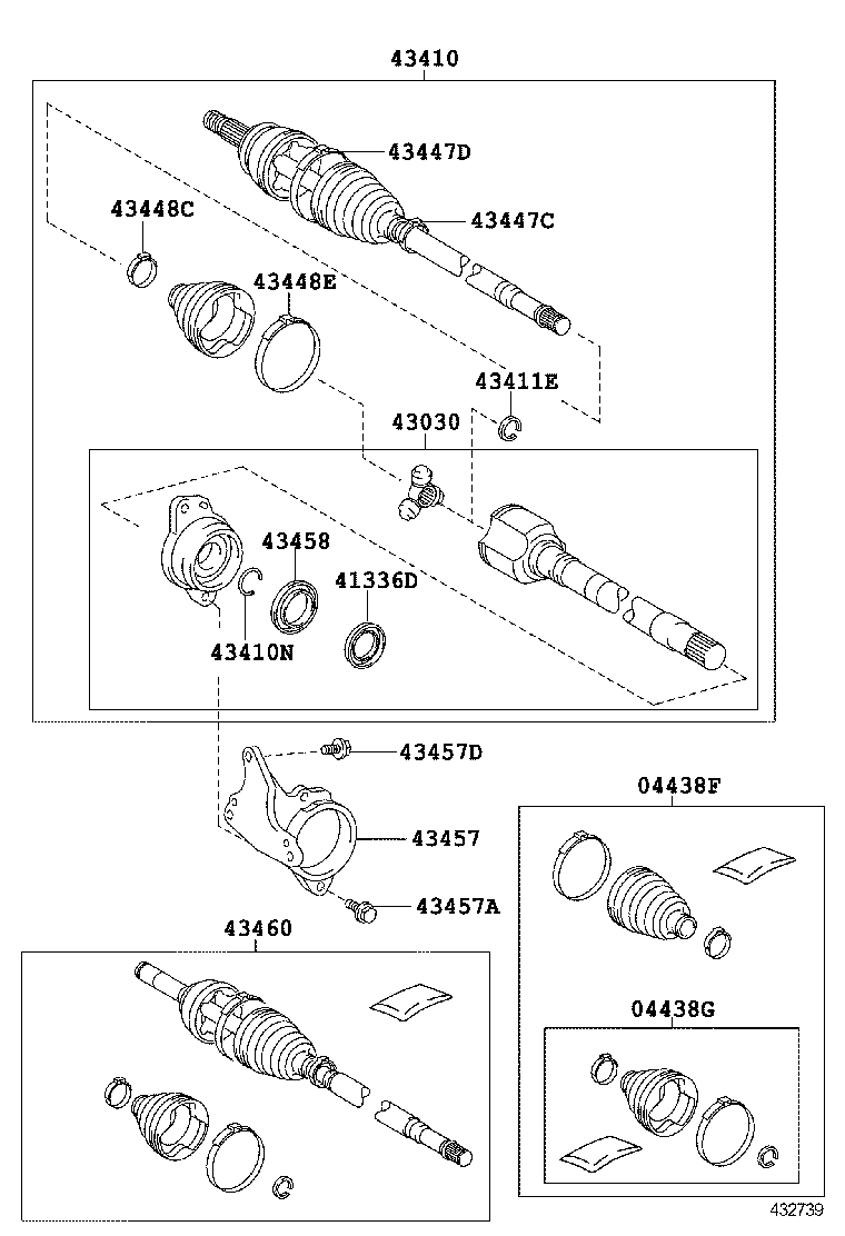  AURIS HYBRID UKP |  FRONT DRIVE SHAFT