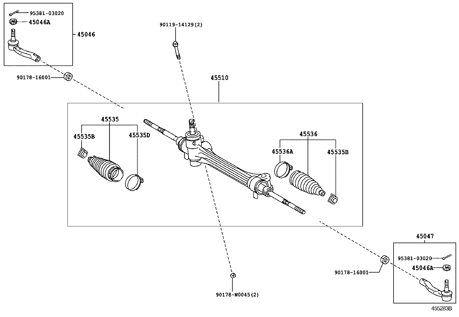  VERSO |  FRONT STEERING GEAR LINK