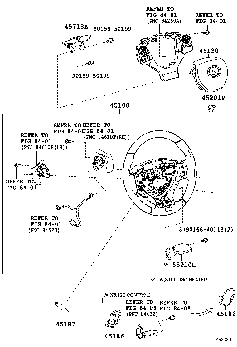  IS250 300H |  STEERING WHEEL