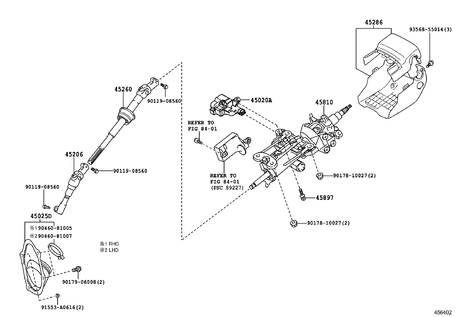  IS250 300H |  STEERING COLUMN SHAFT