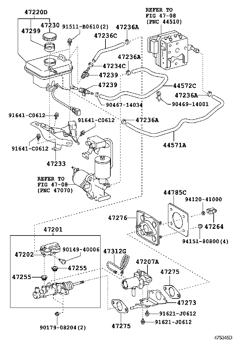  LS460 460L |  BRAKE MASTER CYLINDER