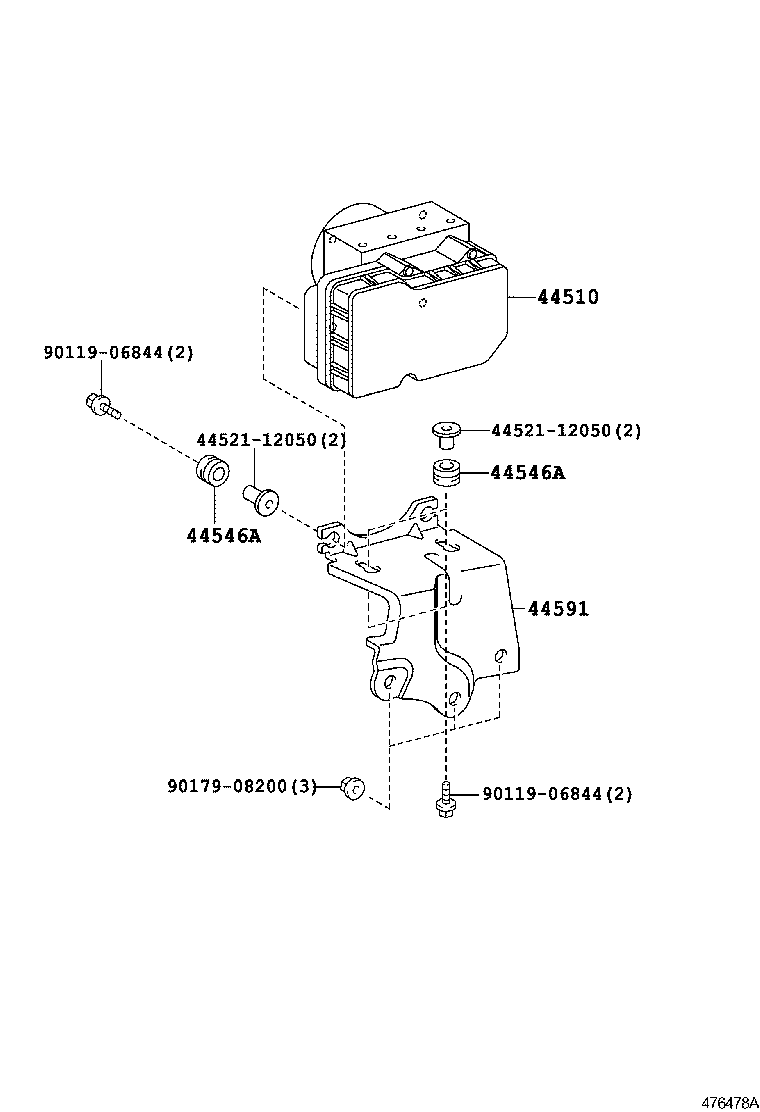  RAV4 |  BRAKE TUBE CLAMP