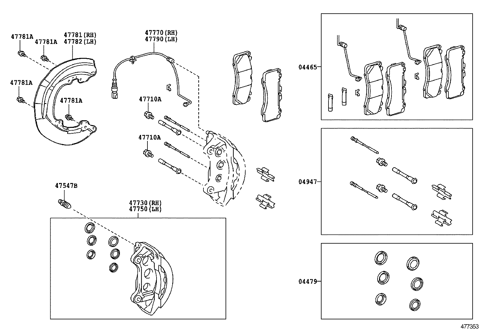  LS600H 600HL |  FRONT DISC BRAKE CALIPER DUST COVER