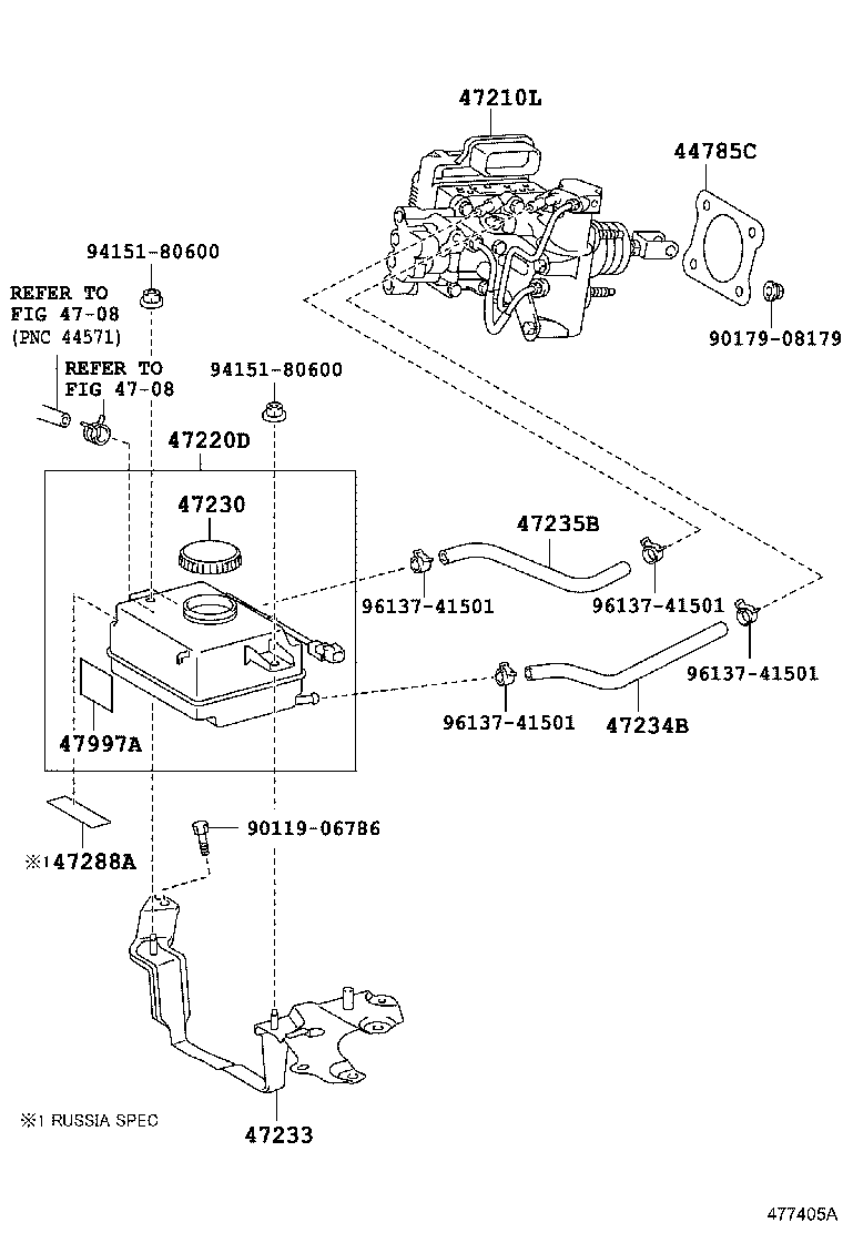  CT200H |  BRAKE MASTER CYLINDER