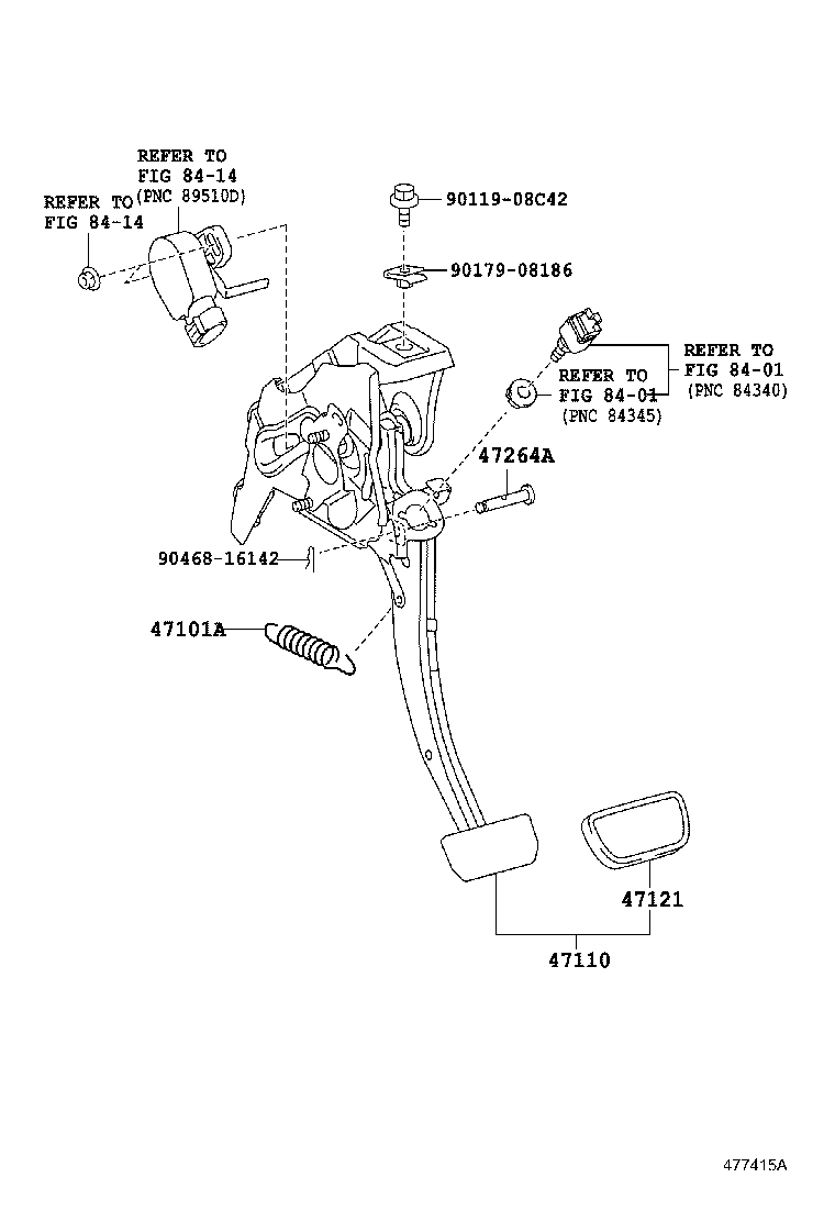  CT200H |  BRAKE PEDAL BRACKET