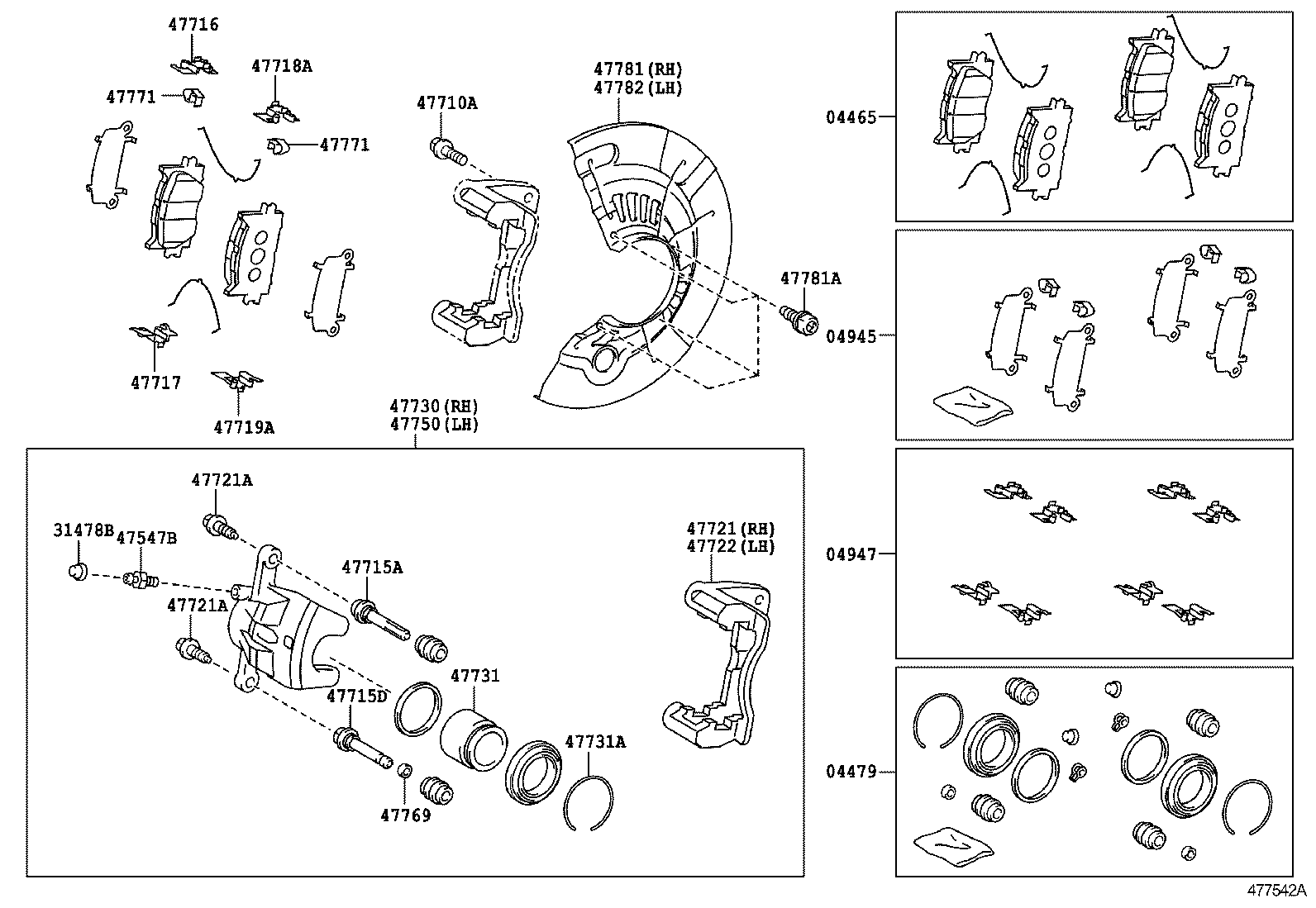  CAMRY HYBRID |  FRONT DISC BRAKE CALIPER DUST COVER