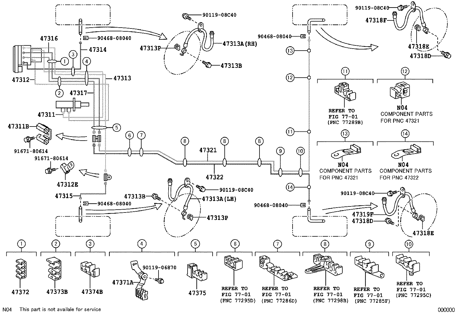  CAMRY HYBRID |  BRAKE TUBE CLAMP