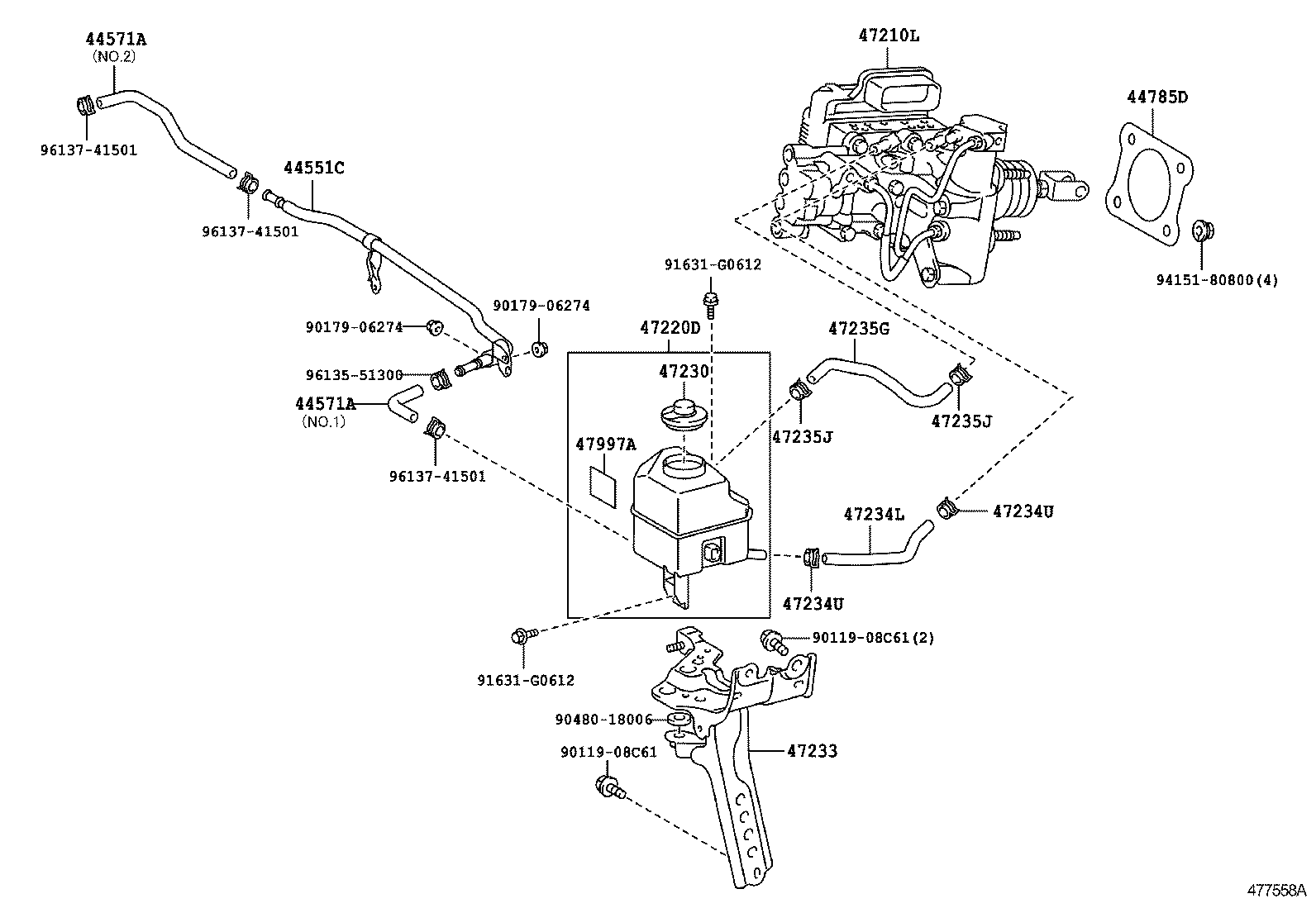  CAMRY HYBRID |  BRAKE MASTER CYLINDER