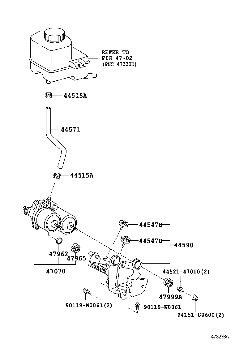  YARIS HYBRID FRP |  BRAKE TUBE CLAMP