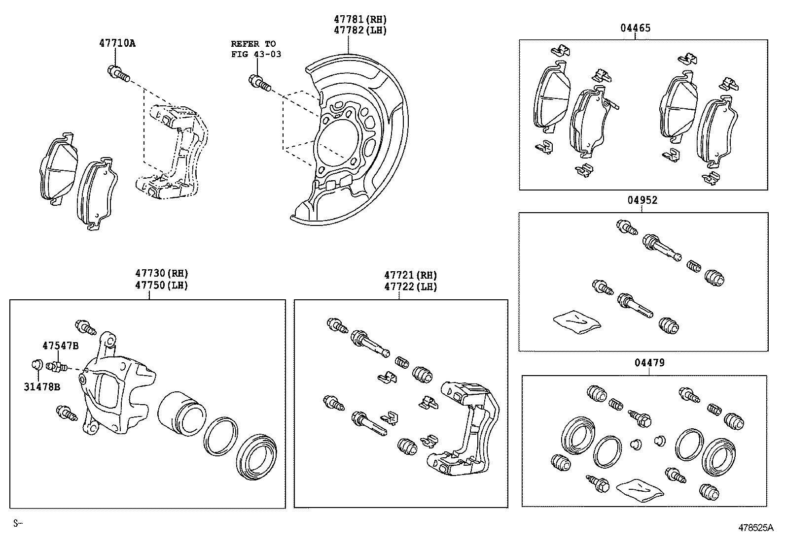  AURIS HYBRID UKP |  FRONT DISC BRAKE CALIPER DUST COVER