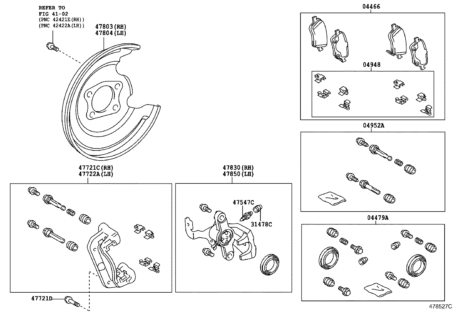 AURIS HYBRID UKP | REAR DISC BRAKE CALIPER DUST COVER