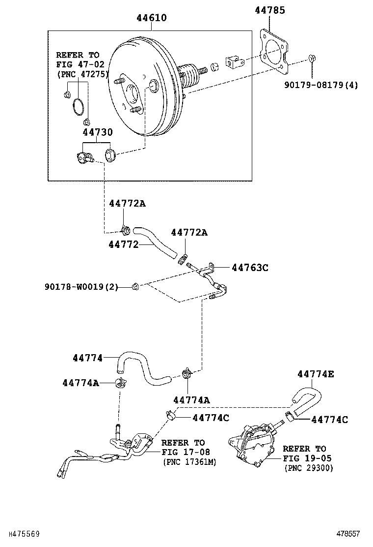  AURIS HYBRID UKP |  BRAKE BOOSTER VACUUM TUBE